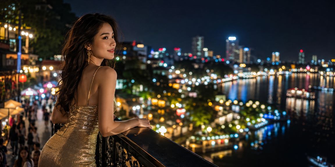 Người dùng Hà Nội tham gia xổ số và cá cược trực tuyến tại chợ đêm sôi động