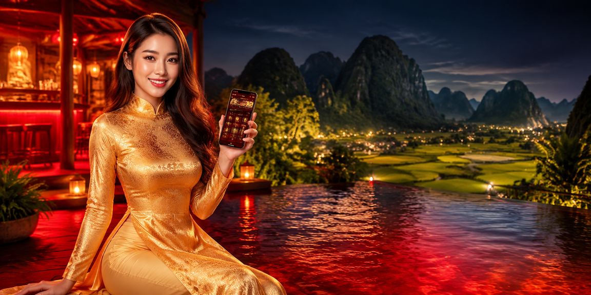 Người chơi tại Ninh Bình tham gia cá cược thể thao trực tuyến với trang phục áo dài truyền thống